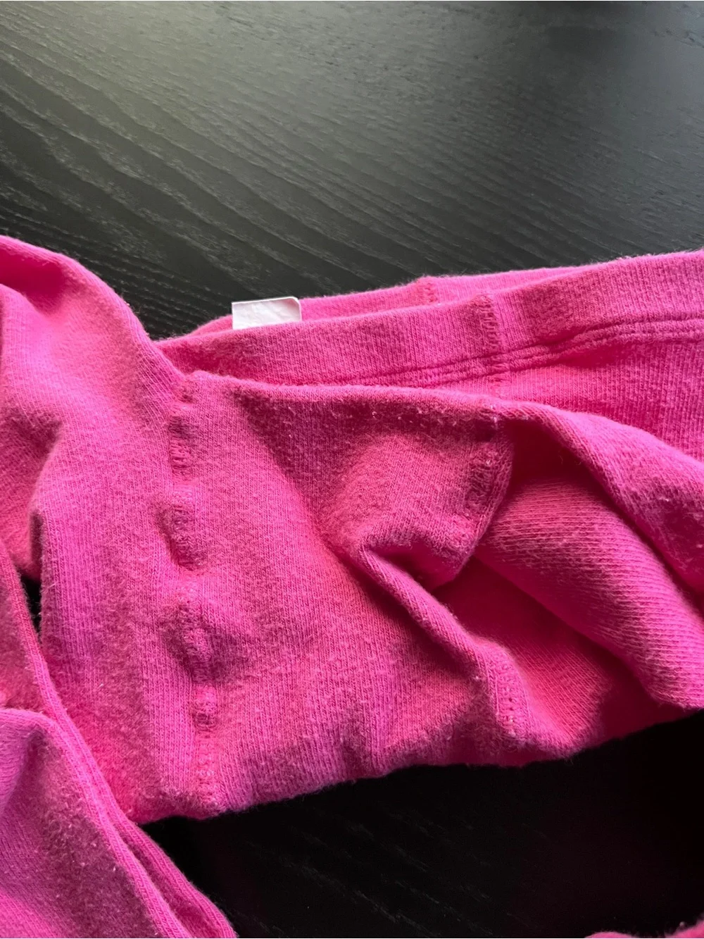 Pink Knit Tights Stockings Size 7-10 Kids Girls Footed Elastic Waist